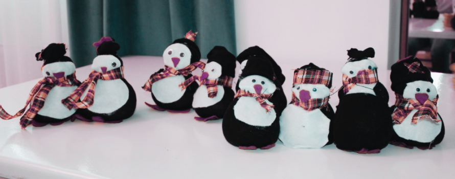 prace plastyczne dzieci „Arktyczne pingwinki
